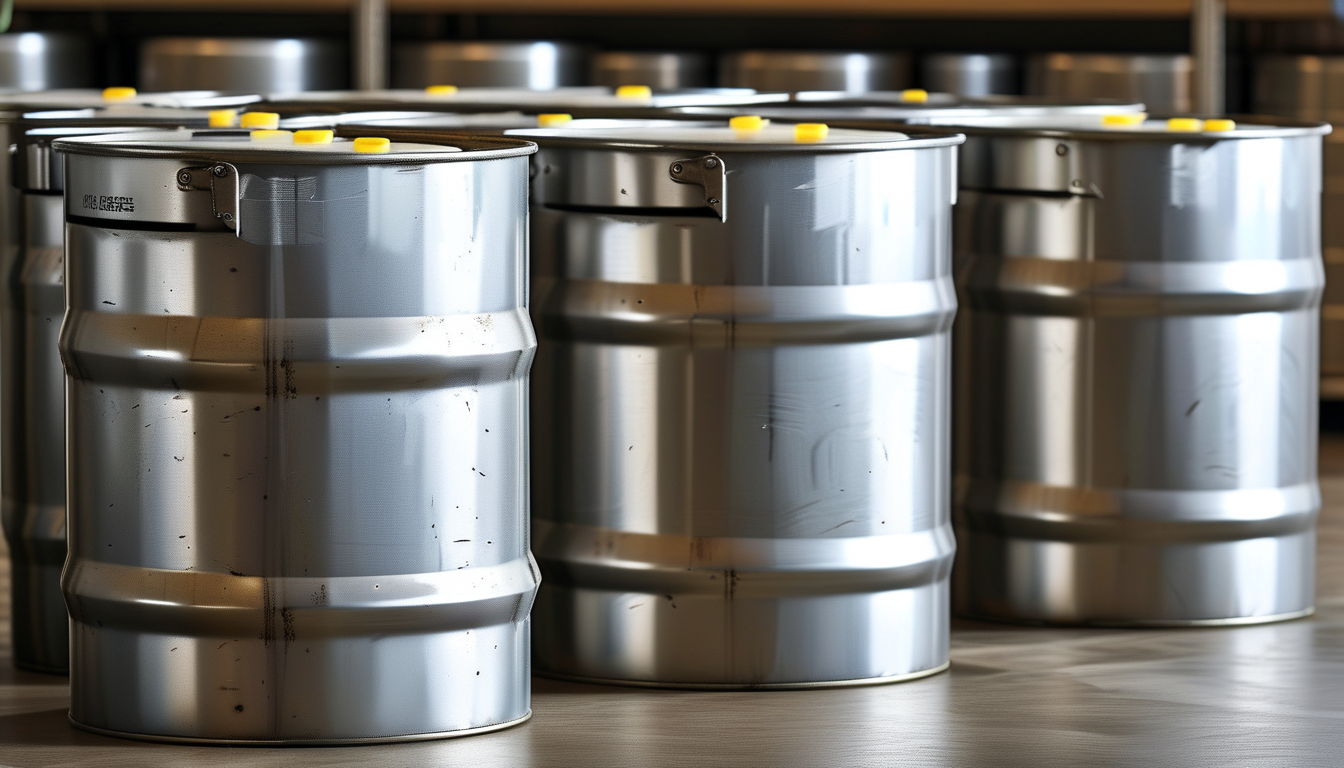 Stainless Steel Drum For Agrochemical Companies Storing Pesticides And Liquid Fertilizers
