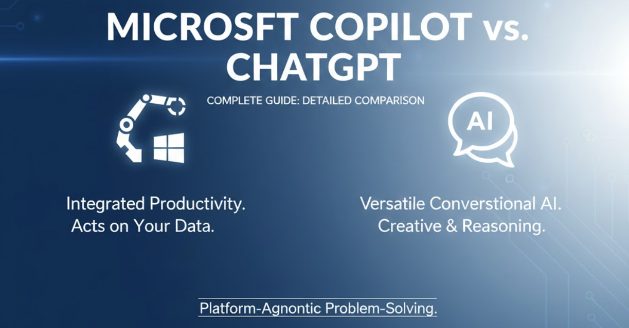 Microsoft Copilot vs ChatGPT Comparison Guide 2025 Best AI Assistant Review