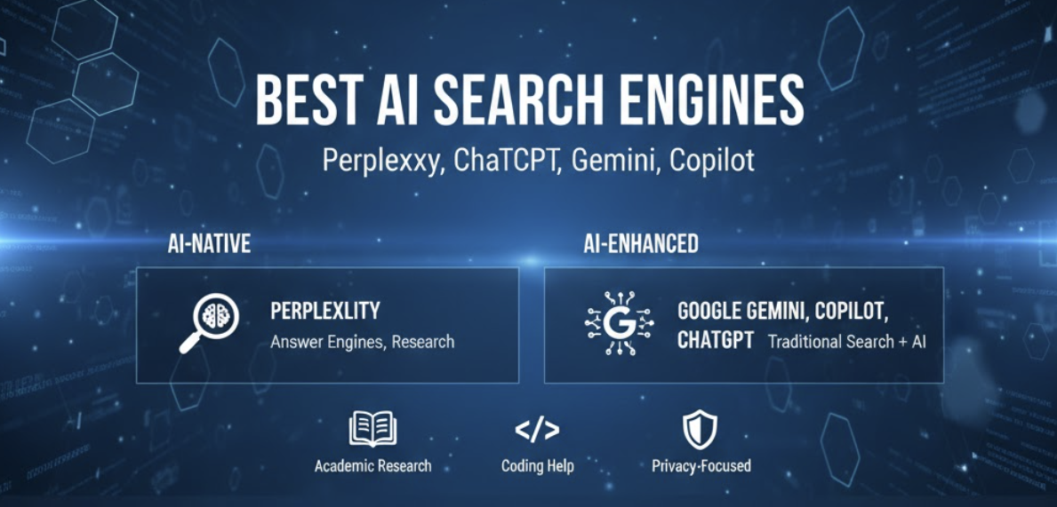 Best AI Search Engines 2025 Perplexity vs ChatGPT vs Gemini and Copilot Compared