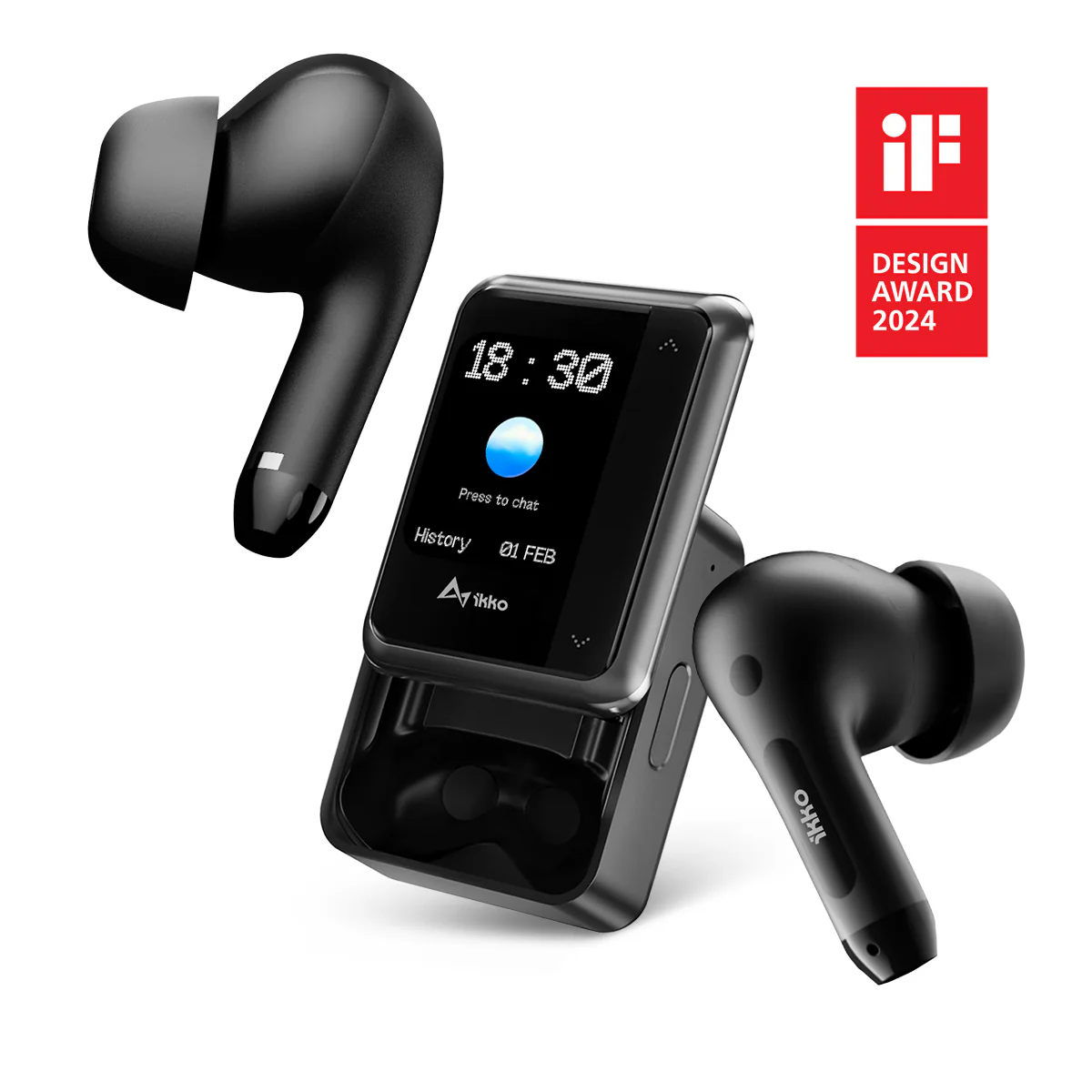 Fones de ouvido ActiveBuds AB02 com inteligência artificial