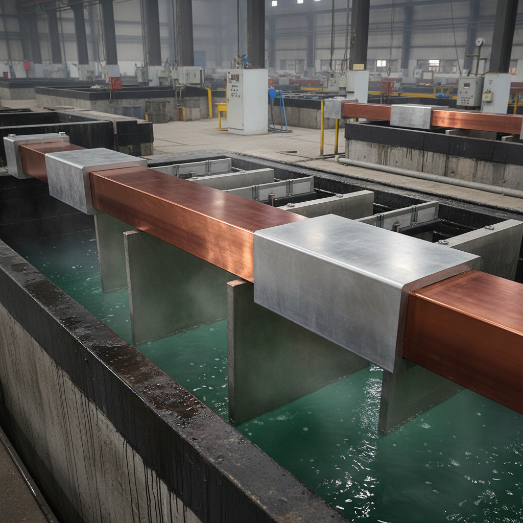 Titanium Clad Copper Busbar For Electrolytic Nickel Industry