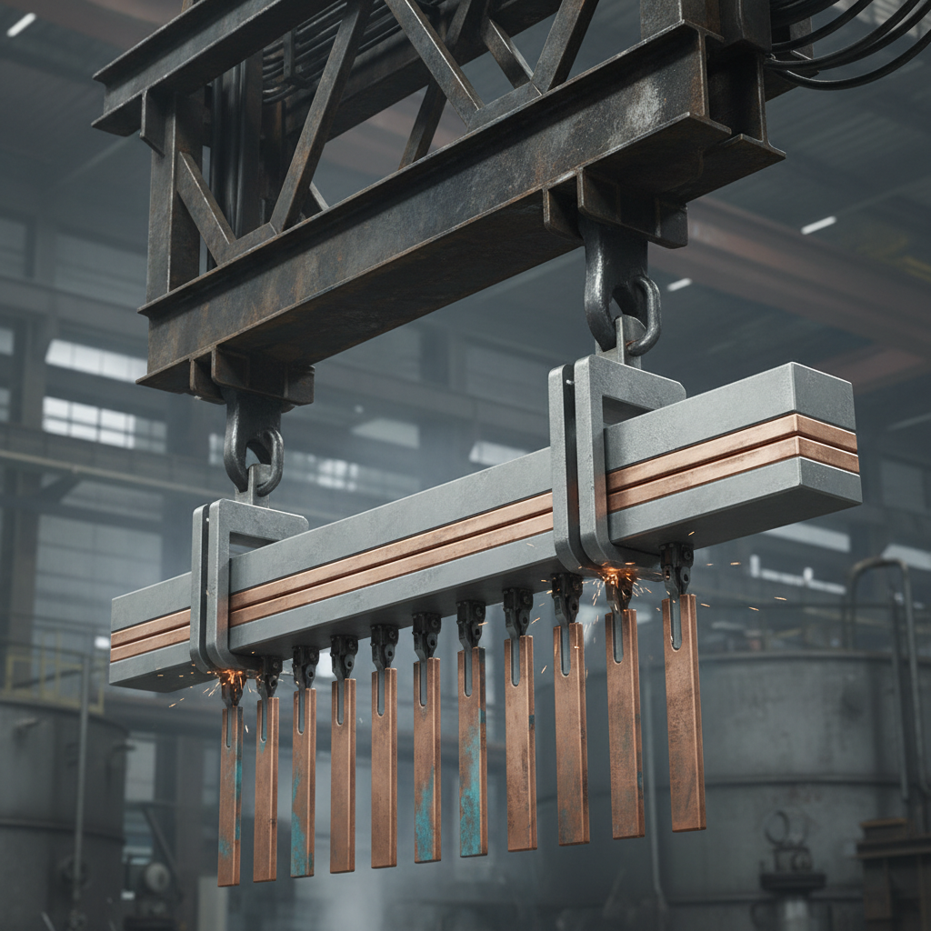 Titanium Clad Copper Clad Steel Hanger Bar For Industrial Conductive Bar And Cathode Systems