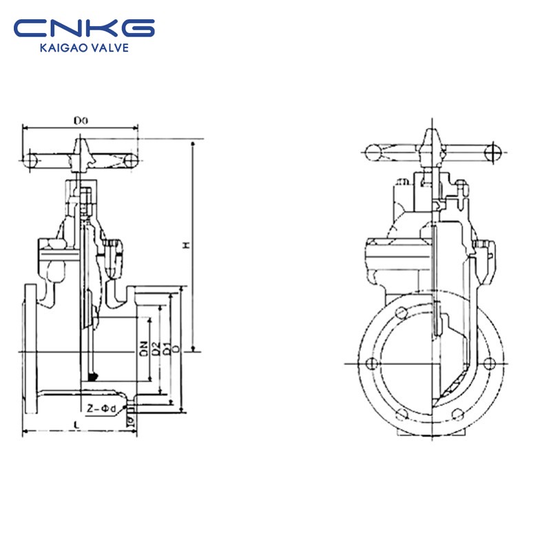 Balbula sa Ganghaan sa DIN Flange Z41H, Z41W (1)