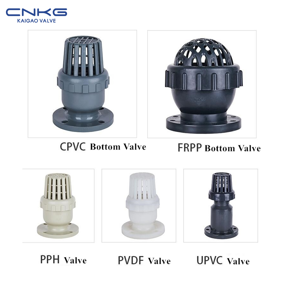 Chojambula cha pulasitiki cha CPVC, FRPP, PPH, PVDF, UPVC Flanged Bottom Valve (2)