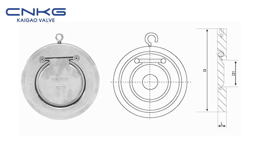 Ultra-nipis nga Wafer Check Valve