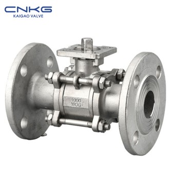 3PC nga Tipo sa Ball Valve nga May Flange (WCB,CF8,CF8M,Ti,Ni)
