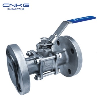 DIN 3PC Motako Bola Balbula Bridarekin (WCB, CF8, CF8M, Ti, Ni)