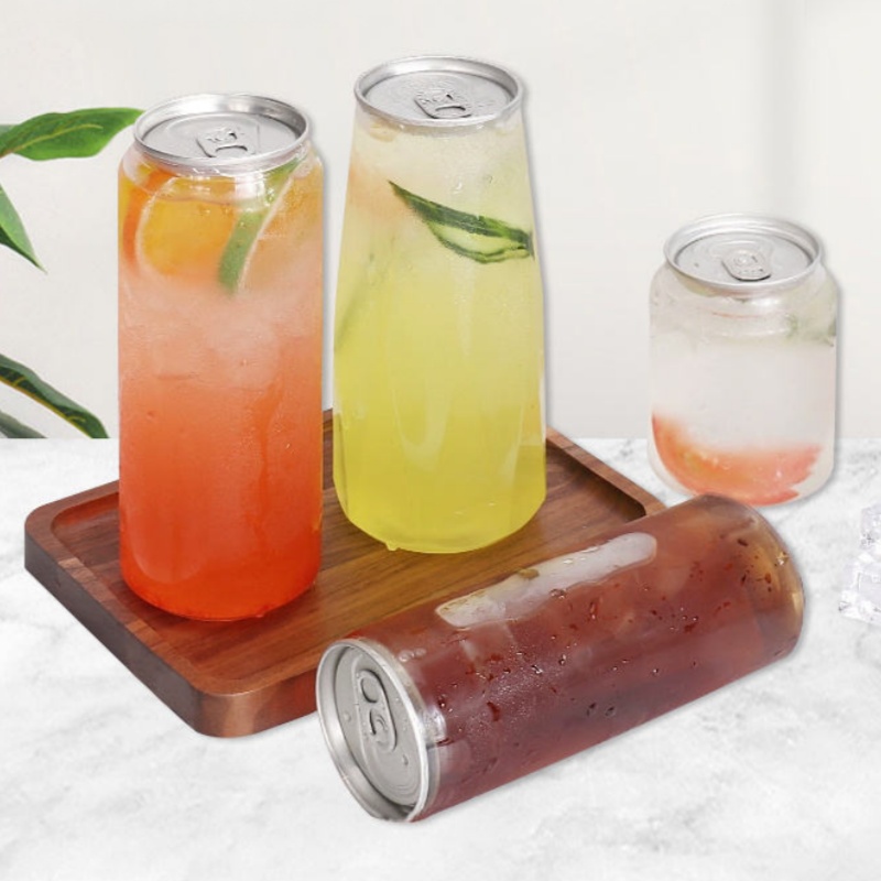 PET Plastic Easy Open Can for juice
