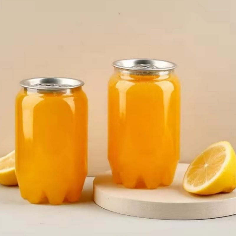 Plastic PET Beverage Cans for Bubble Tea