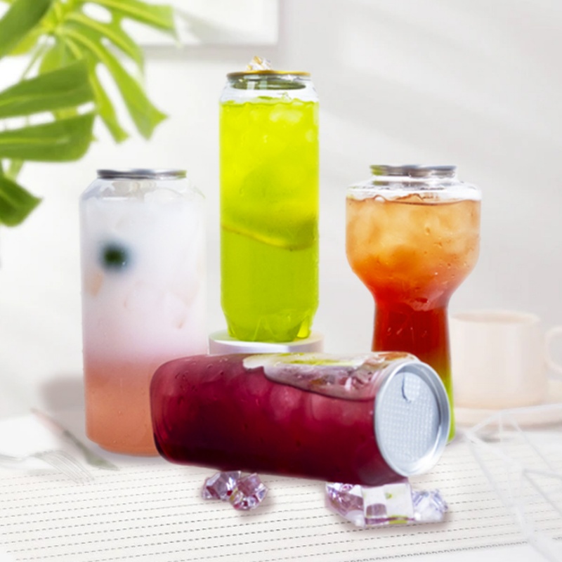 Transparent PET cup for cold beverage
