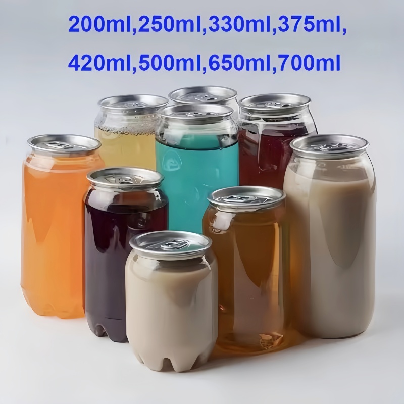 Clear soda can with pop top lid