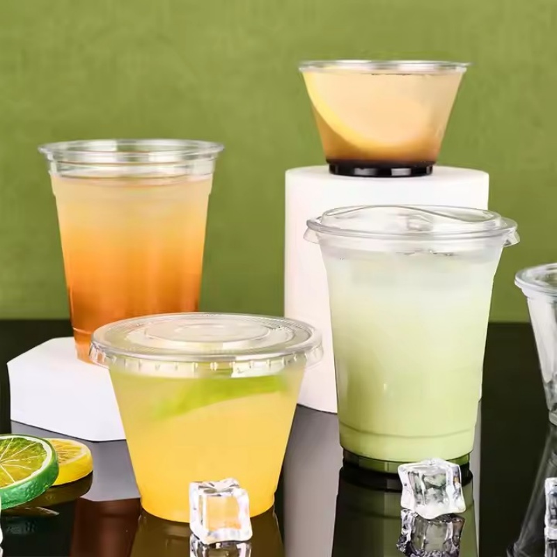 Gobelets en PET sans BPA avec couvercles