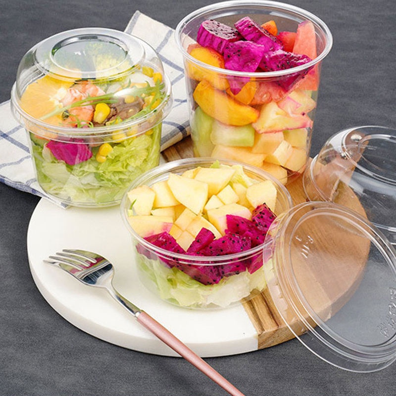 Clear PET plastic deli containers