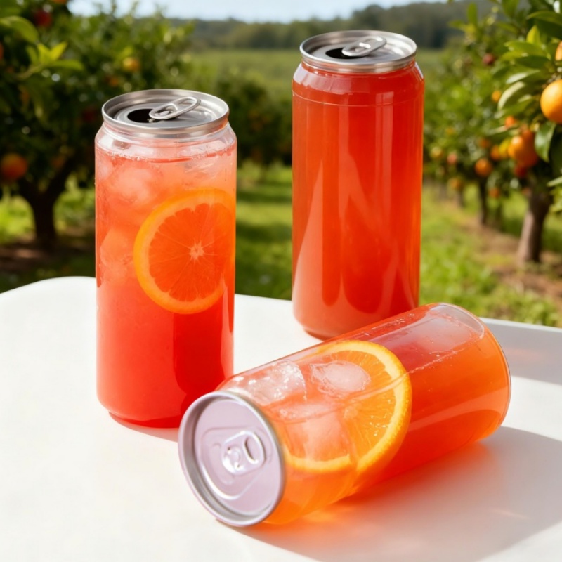 Clear Plastic Cans For Carbonated Soft Drinks