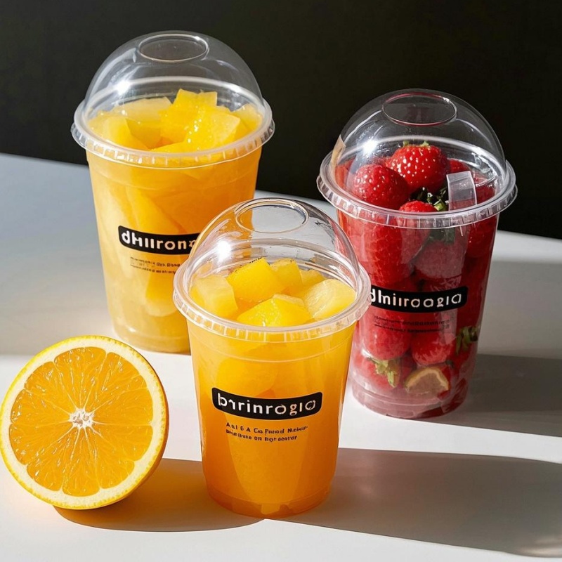 clear U cups with dome lid