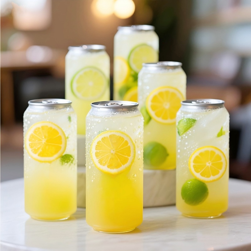 Clear Plastic Soda Cans With Aluminum Lids