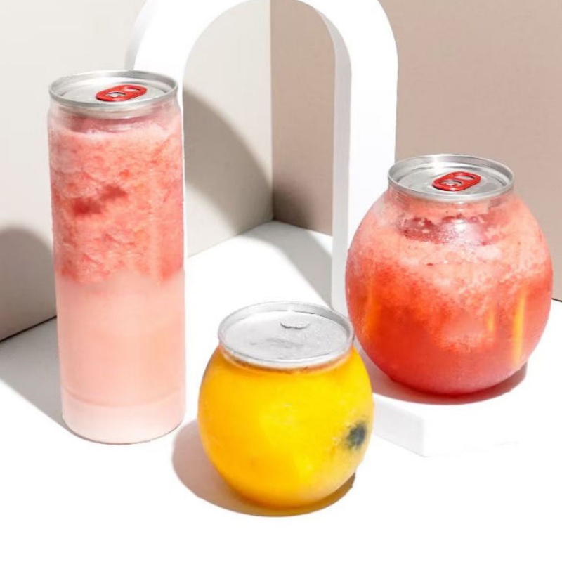 Custom Logo Printing on Clear Plastic Cans