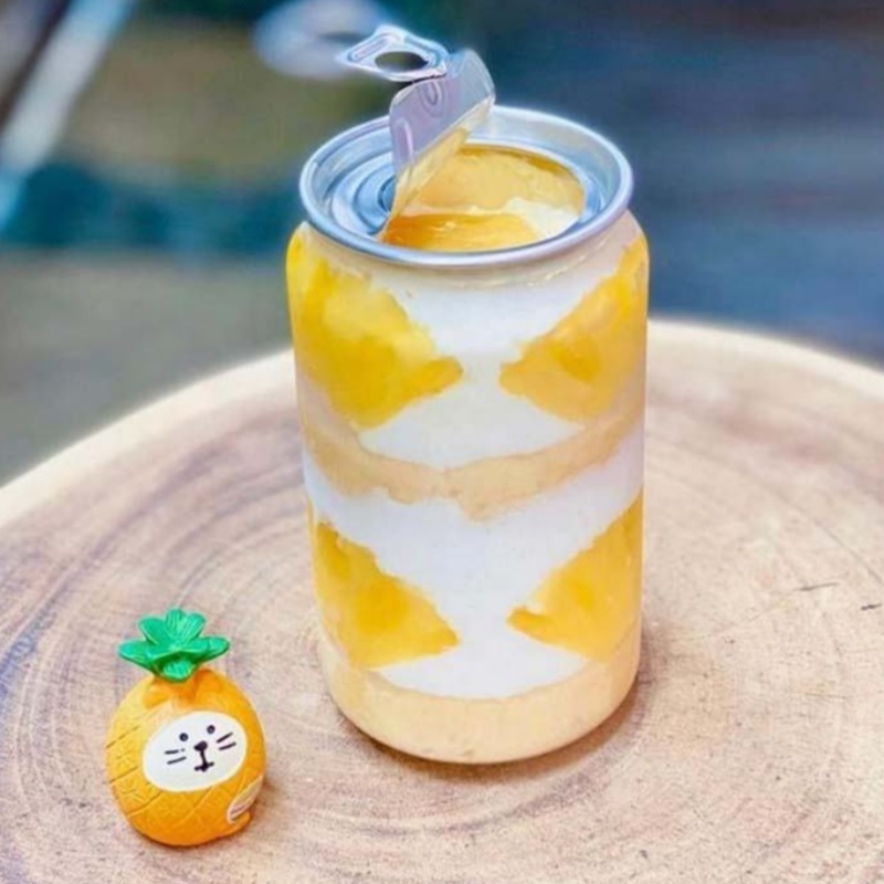 PET plastic beverage cans with easy open ends