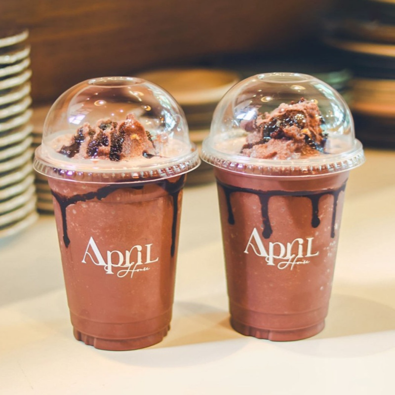 PET plastic Iced coffee cups