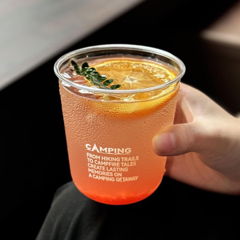 Transparent clear RPET cups