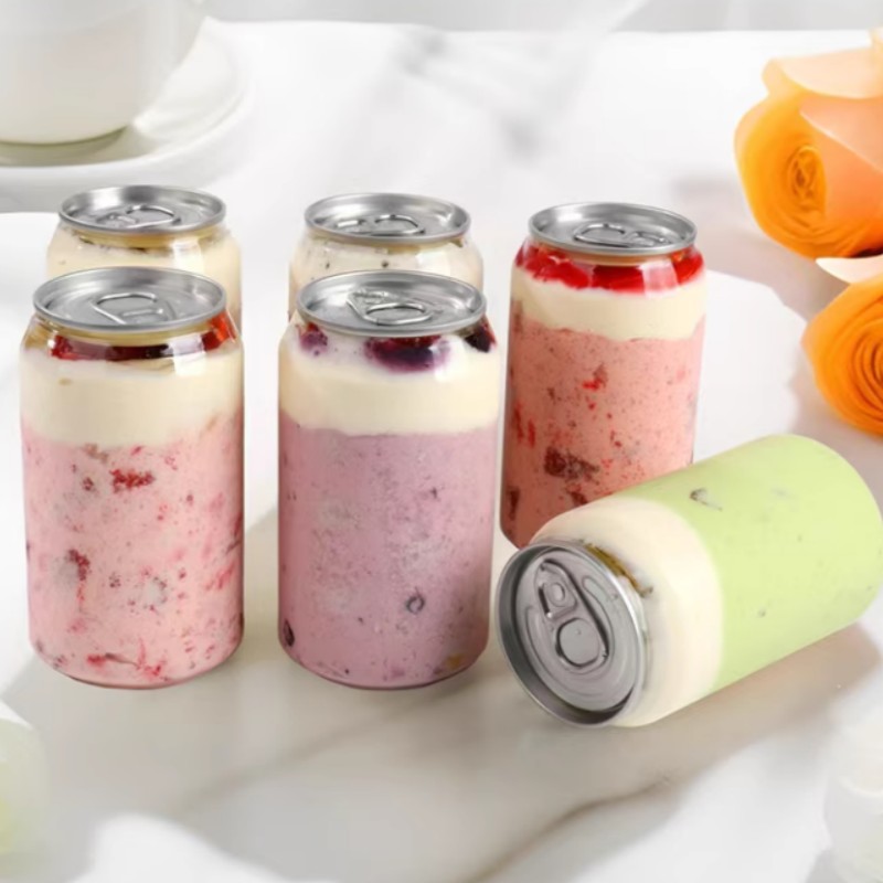 Canettes de soda transparentes pour l'emballage des boissons artisanales