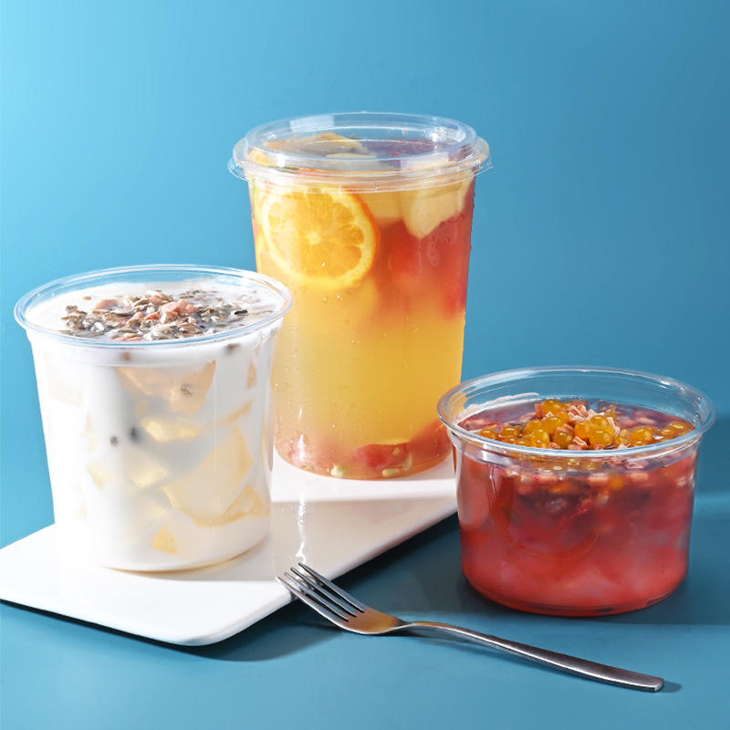 PET deli cups with lids