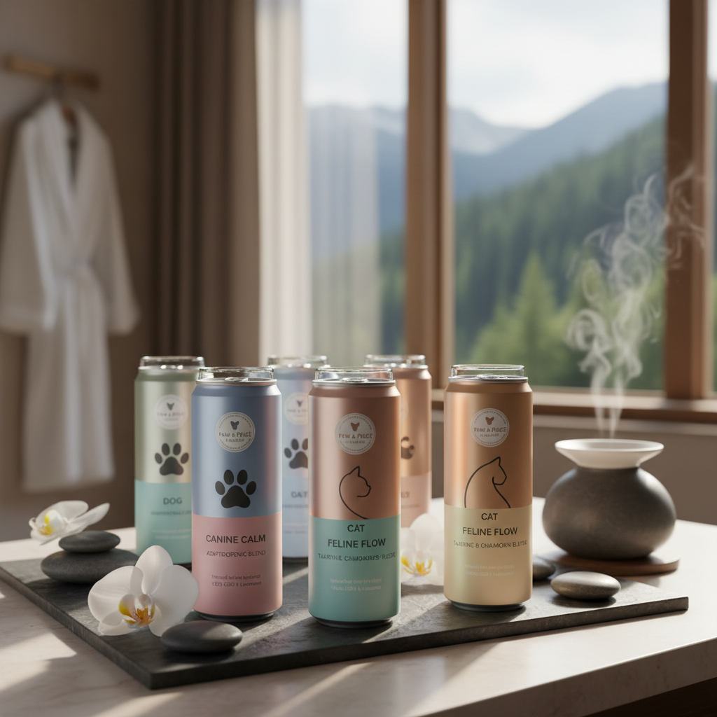 Canettes pour animaux de compagnie destinées aux spas et centres de bien-être haut de gamme