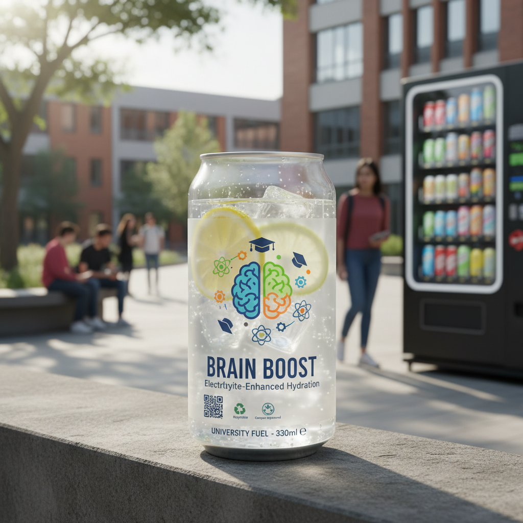 Bidon PET de 330 ml pour distributeurs automatiques de campus universitaires