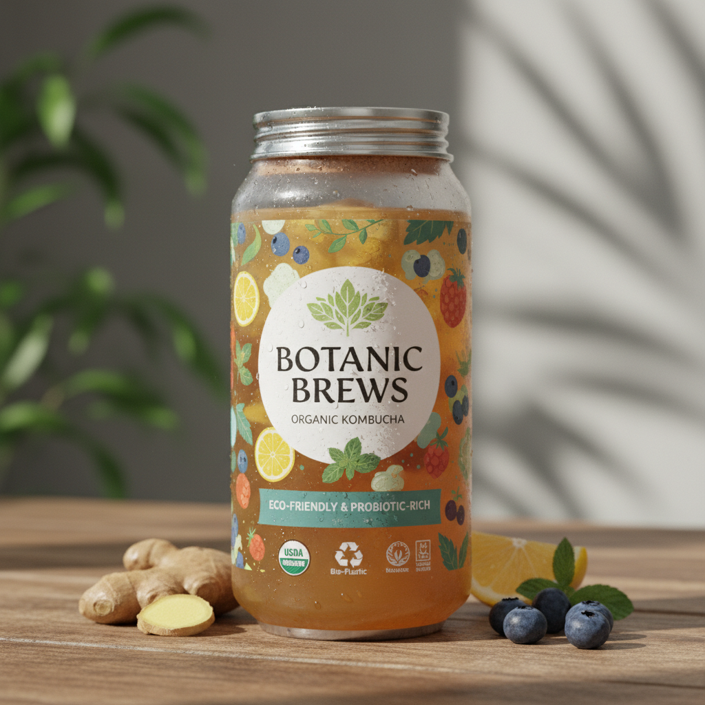 Boîte écologique pour animaux de compagnie destinée aux marques de kombucha bio