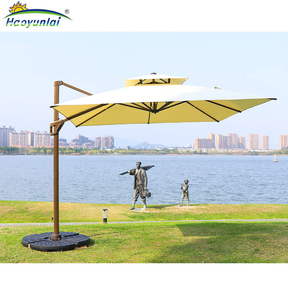large patio umbrellas china Alpha Joy 15ft Extra Outdoor Double-Sided Umbrella with So Item Name China 77mm Commercial Cantilever Umbrella