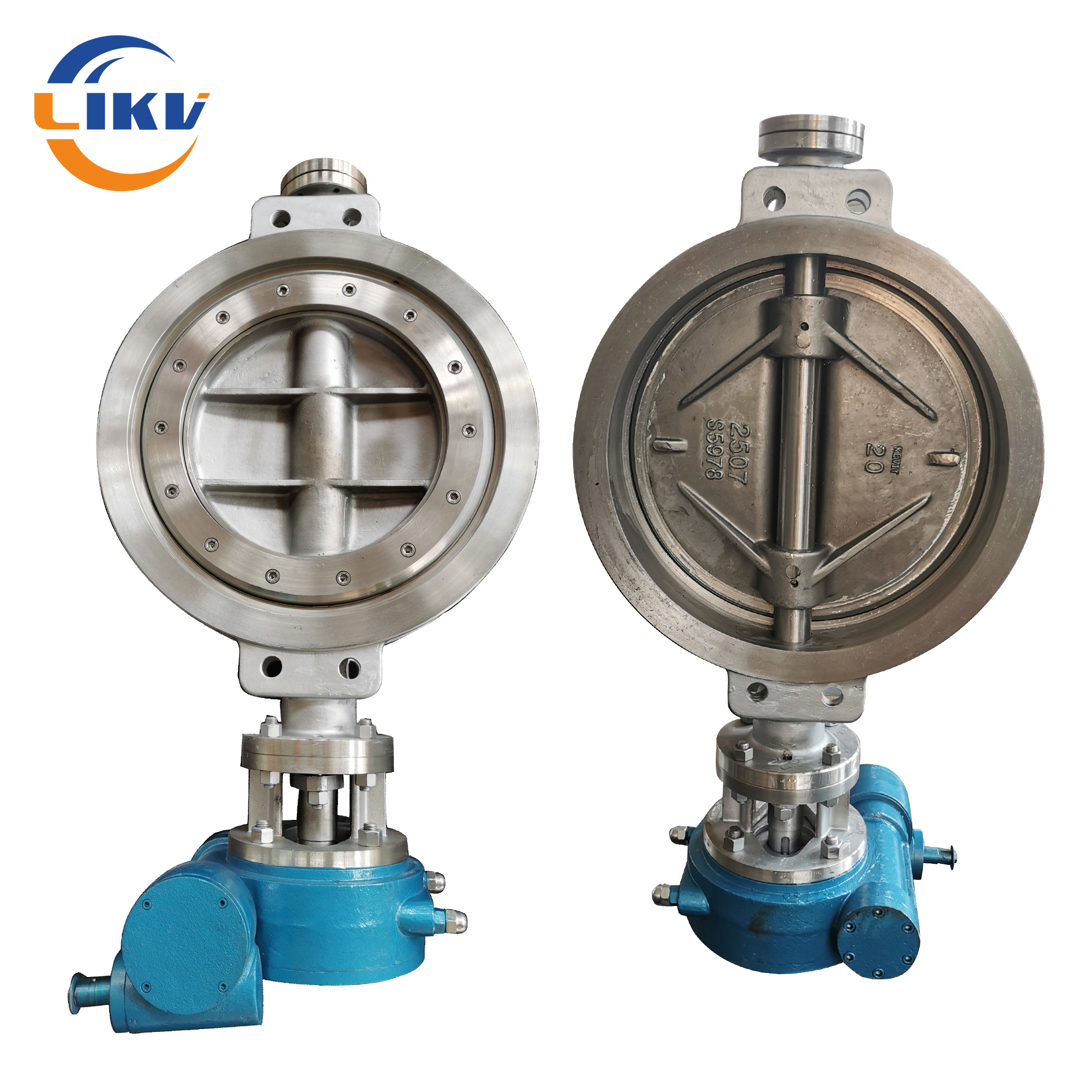 Worm gear wafer metal-seal bu...