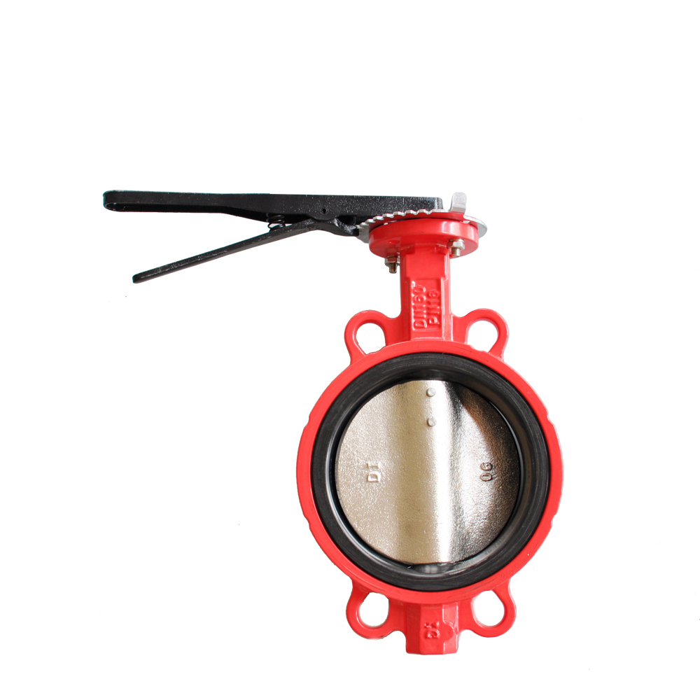 Pin-to-pin butterfly valve