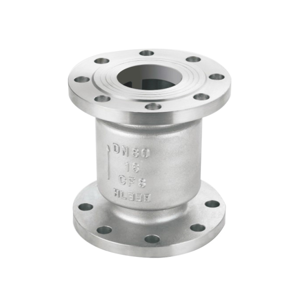 Vertical flange check valve