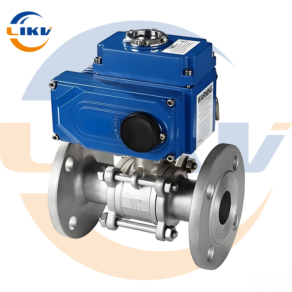 High Quality Electric Three-Piece Flange Ball Valve--Quick Switch 90 degree adjustment