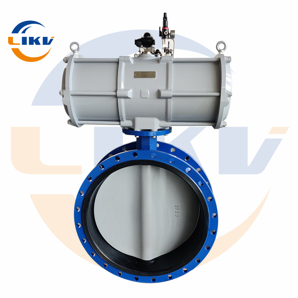 OEM/ODM，Single-acting Flange Butterfly Valve for Pneumatic Control