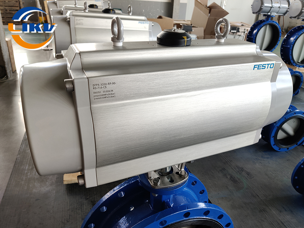 Pneumatic Flange Centerline Butterfly Valve