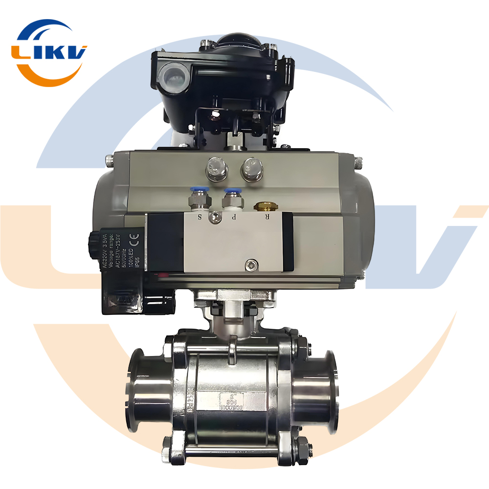 China Pneumatic Clamp Three-piece Ball Valve - Quick Install & Disassemble