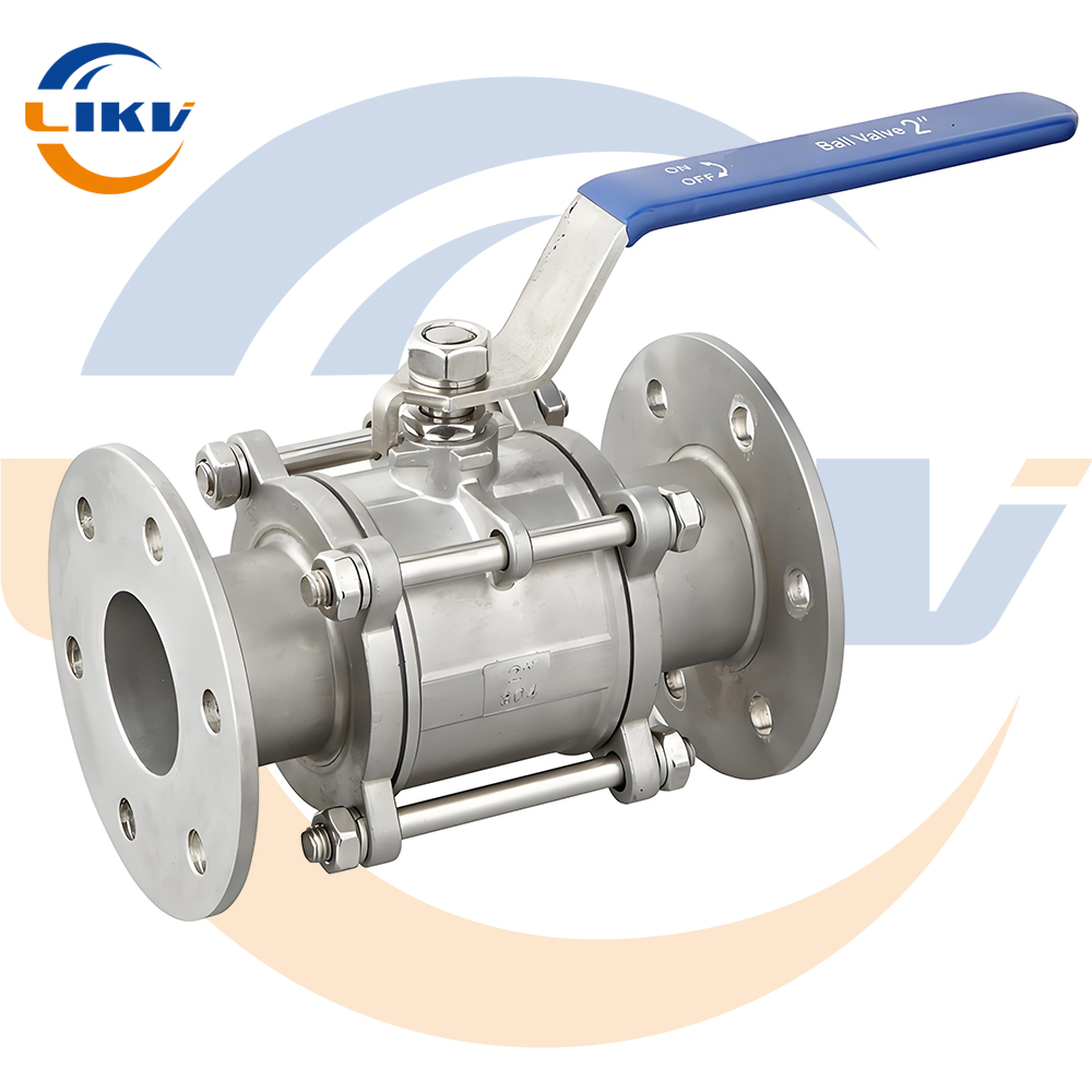 China Three-Piece Flanged Ball Valve - Carbon/Stainless Steel - In Stock