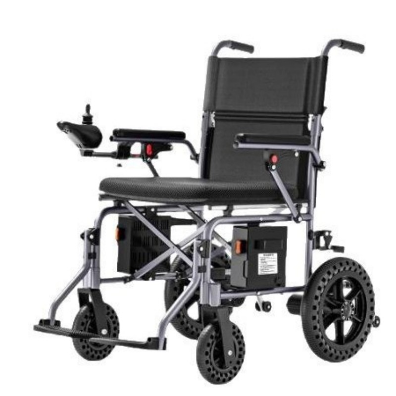 Small Folding Lightweight Aluminum Alloy Topmedi Power Wheelchair Ultra Light TEW207