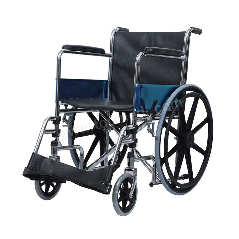 TSW809BF1 Economic Disabled Folding Steel Standard Manual Wheelchair