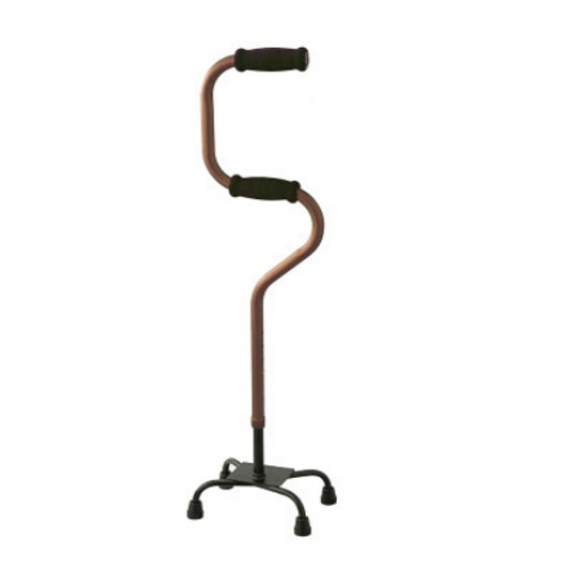 Medical Four Leg Walking Stick Adjustable Stable Quad Cane for Elderly TWA9242L