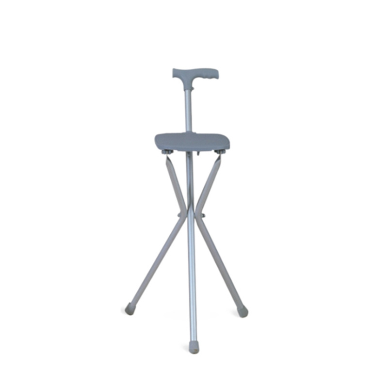 Wholesale Price Folding Stool Cane Crutches Triangle Aluminum Walking Stick TWA940L