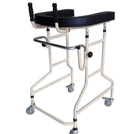 4 Wheels Adult Standing Frame Hemiplegia Rehabilitation Walking Aid Equipment TMSW105
