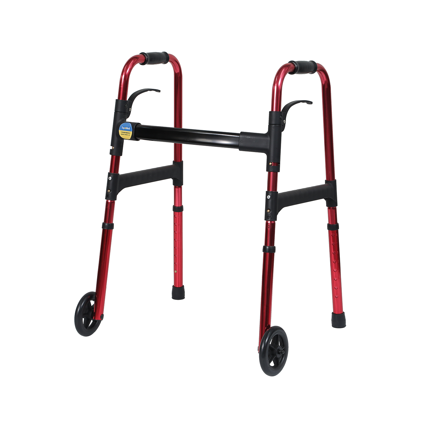 TWA9127L 100kg Two Wheels Topmedi 1 Piece/CTN Physical Therapy Device Aluminum Walker