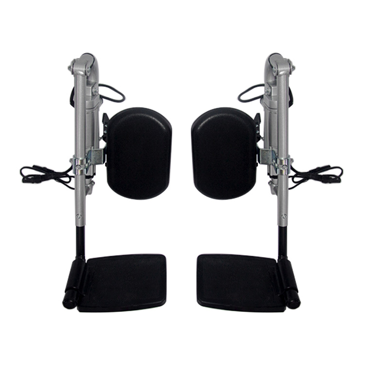 Topmedi F63 Wheelchair Spare Parts Folding Footrest Aluminum Alloy 115kg Capacity 50cm Seat Width 20" Wheels CE ISO