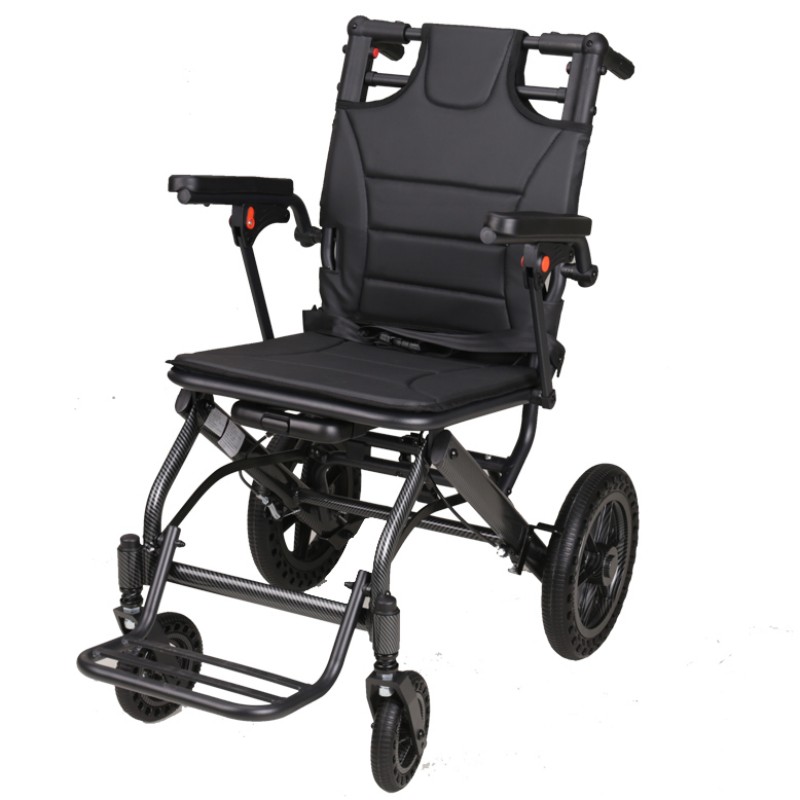 TAW806L Aluminum Travel Portable Lightweight 9.9kg Manual Wheelchair with Carbon Fiber Painting