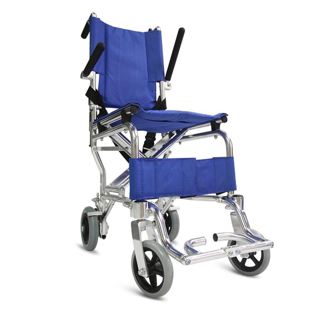 TAW807LABP Outdoor Transit Travel Transfer Portable Aluminum Ultra Lightweight Folding Airplane Wheelchair