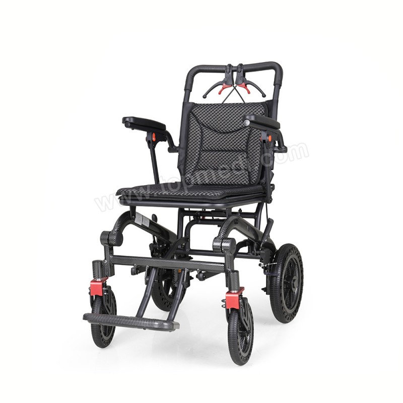 Topmedi TAW856L Aluminum Quickly Folding and Easy Carried Outdoor Travel Handicapped Wheelchair