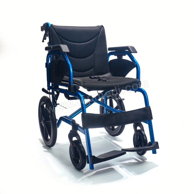 TAW870LABJPF7-46 Foldable and Portable Wheelchair Light Weight Only 16.5kg Special for Elderly and Handicapped