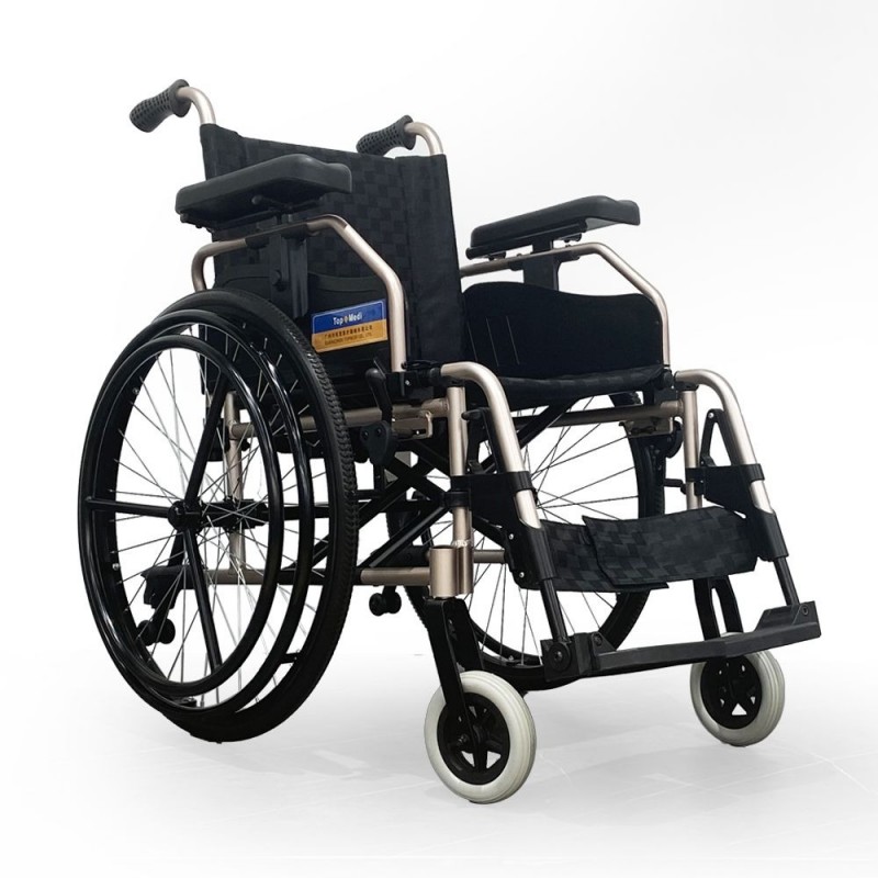 TAW908LQF19 Hemiplegia Wheelchair with Aluminum Frame Adjustable Wheelchair Special for Hemiplegia